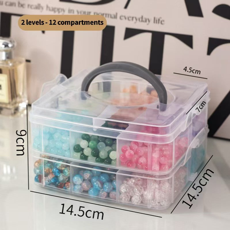 Acrylic Bead Dust Free Organizer (2-Tier and 3-Tier with free shipping on 2 pieces)