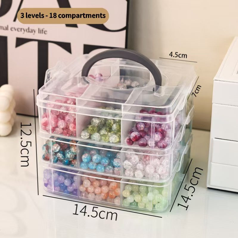 Acrylic Bead Dust Free Organizer (2-Tier and 3-Tier with free shipping on 2 pieces)