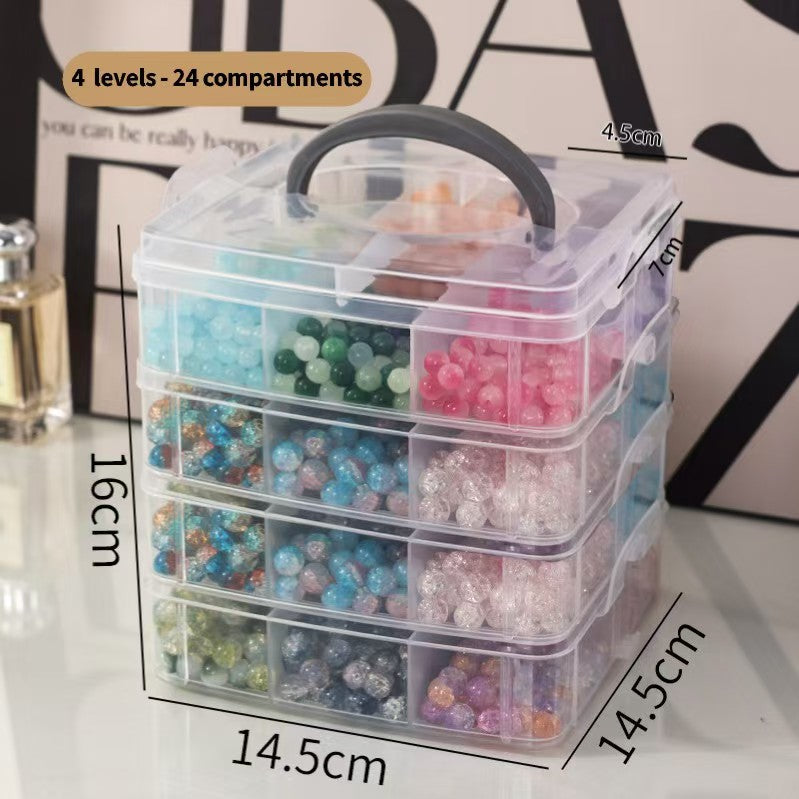 Acrylic Bead Dust Free Organizer (2-Tier and 3-Tier with free shipping on 2 pieces)