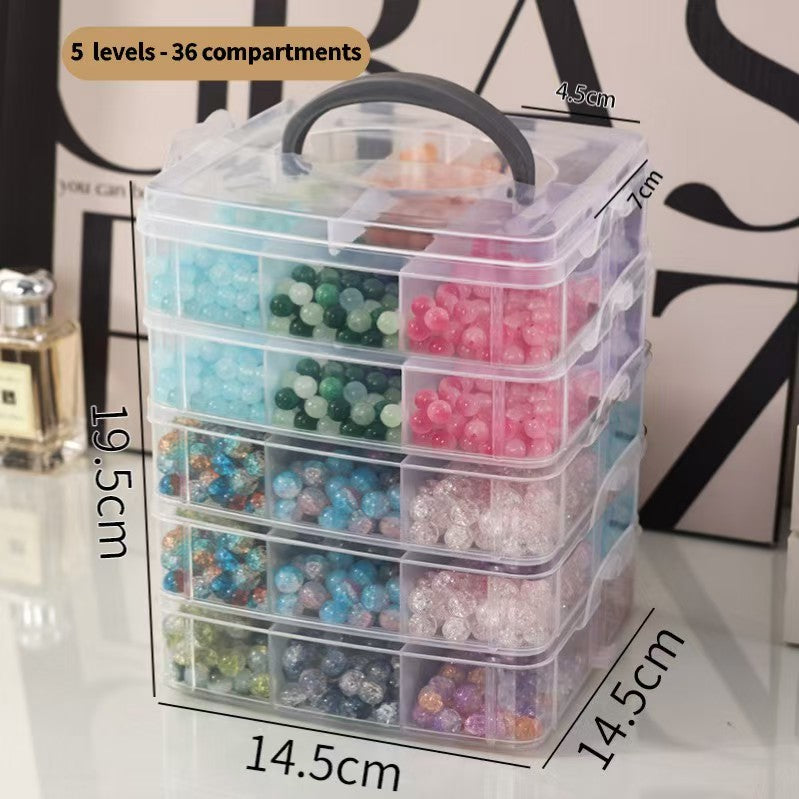 Acrylic Bead Dust Free Organizer (2-Tier and 3-Tier with free shipping on 2 pieces)