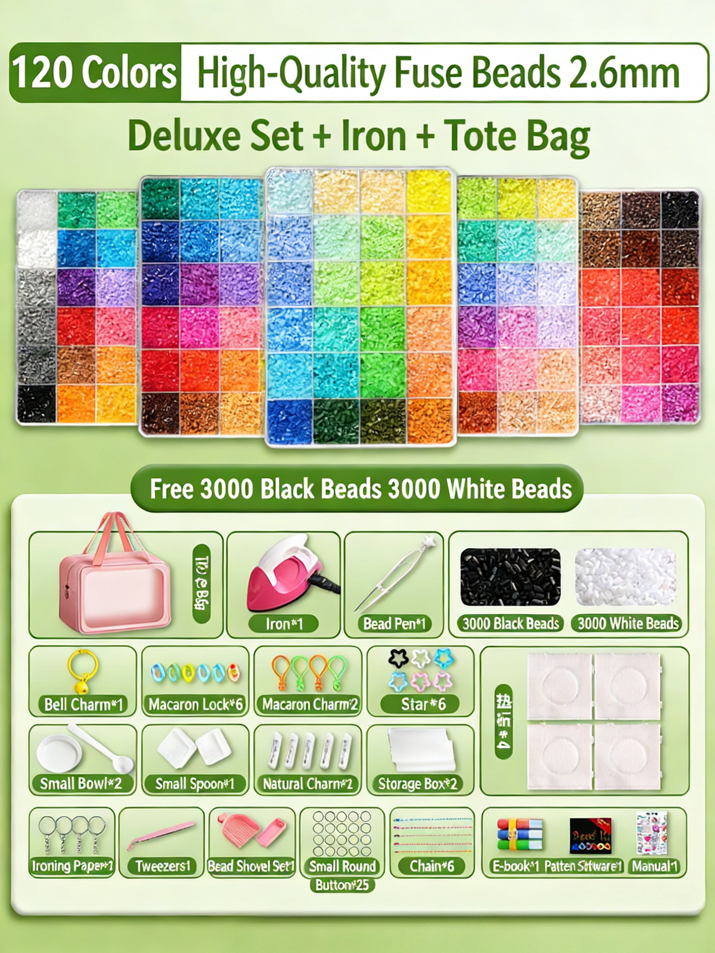 Puzzle Beads 120-Color Starter Set A total of 48,000 beads