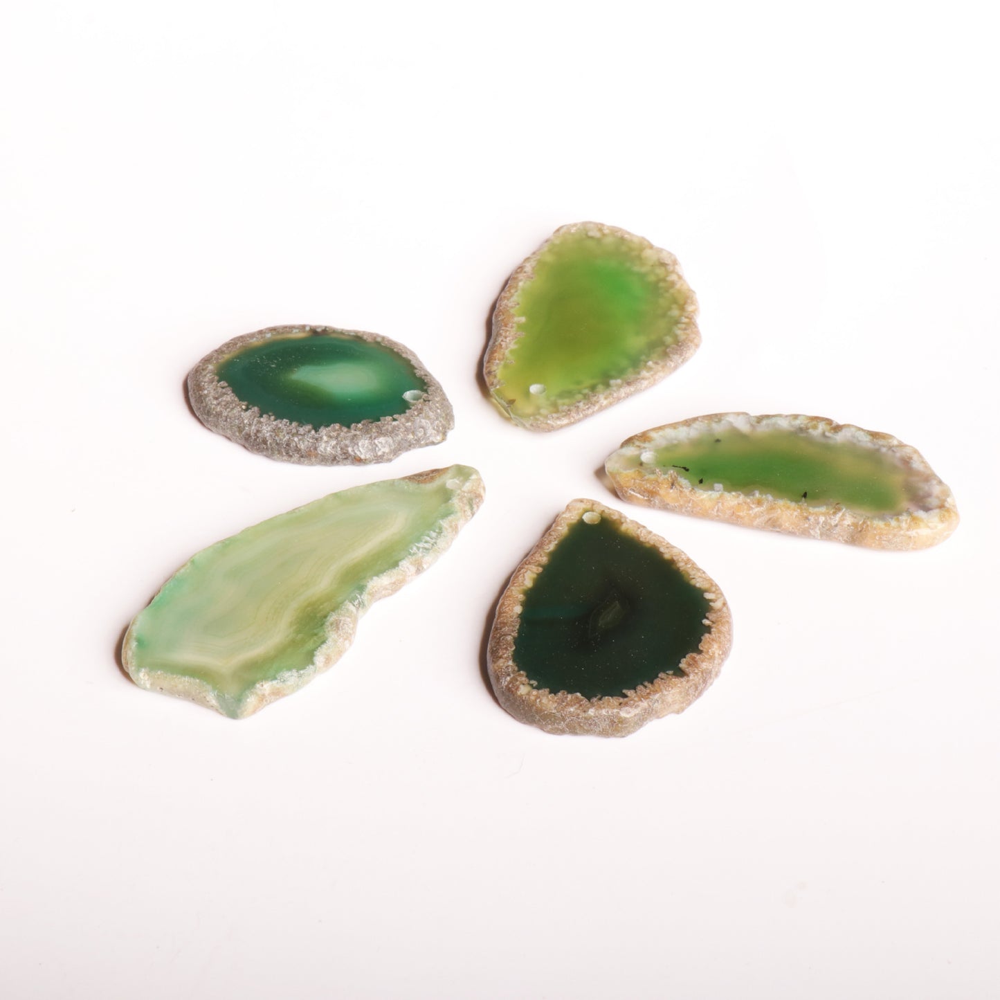 Natural Agate Slice, Random Color Natural Stone Slice, Jewelry Making Gemstones for Beading and Crafting, Jewelry Accessories