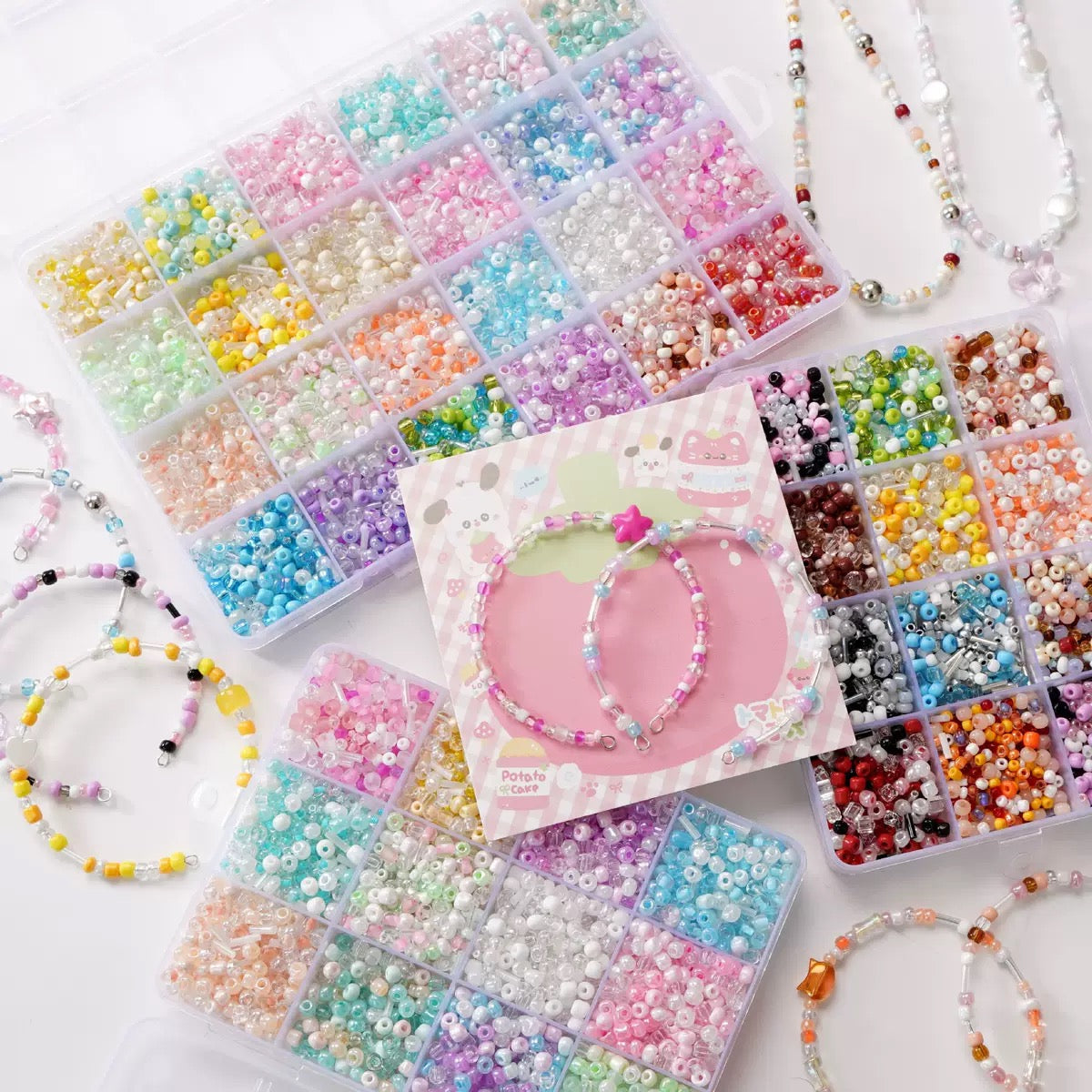 DIY Seed beads for necklaces, bracelets, phone chains