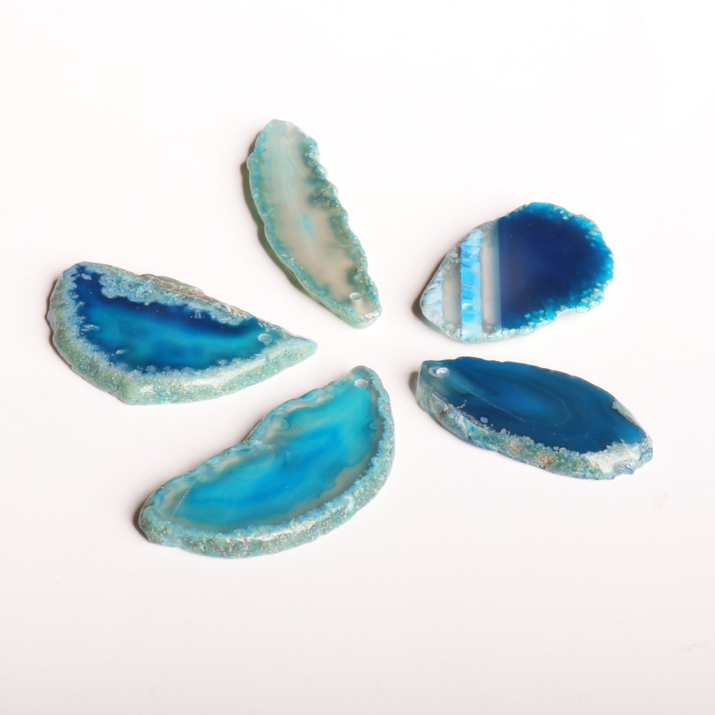 Natural Agate Slice, Random Color Natural Stone Slice, Jewelry Making Gemstones for Beading and Crafting, Jewelry Accessories