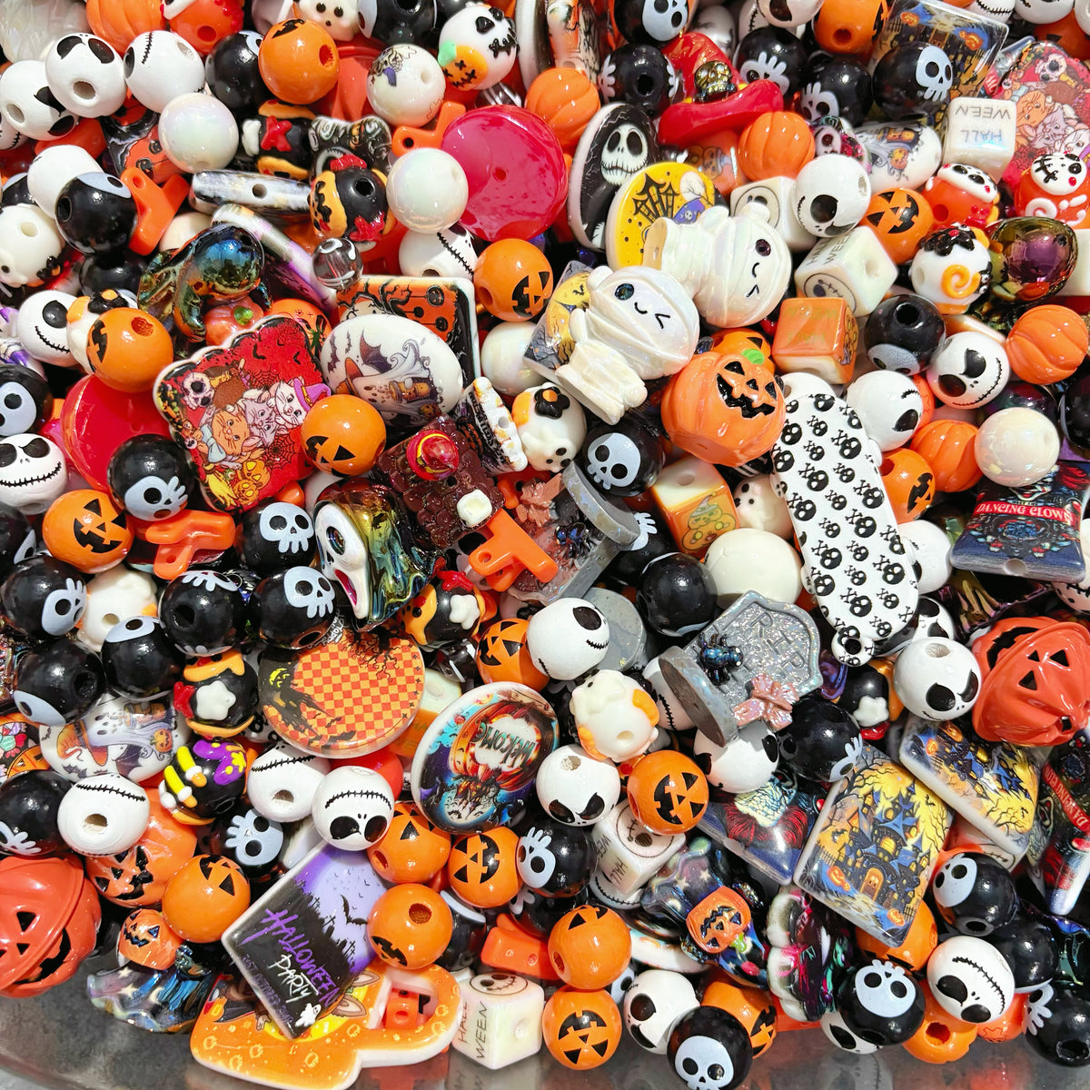 Themed Acrylic Mixed Beads