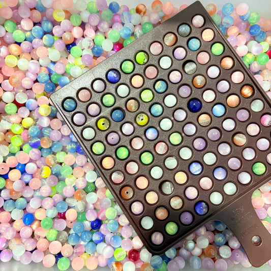 10 MM Resin Cat's eye, Galaxy Beads Mix