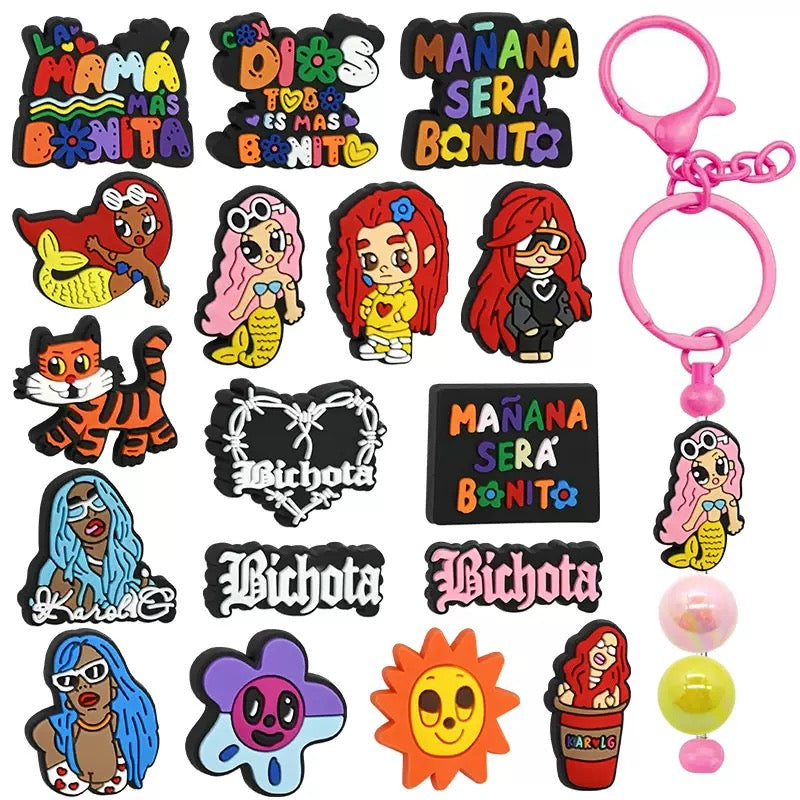 Irregular silicone focal beads(No Game!) for pens, phonechians, and key chains.