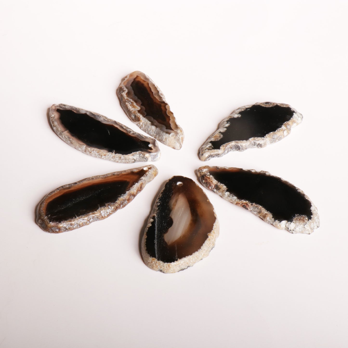Natural Agate Slice, Random Color Natural Stone Slice, Jewelry Making Gemstones for Beading and Crafting, Jewelry Accessories