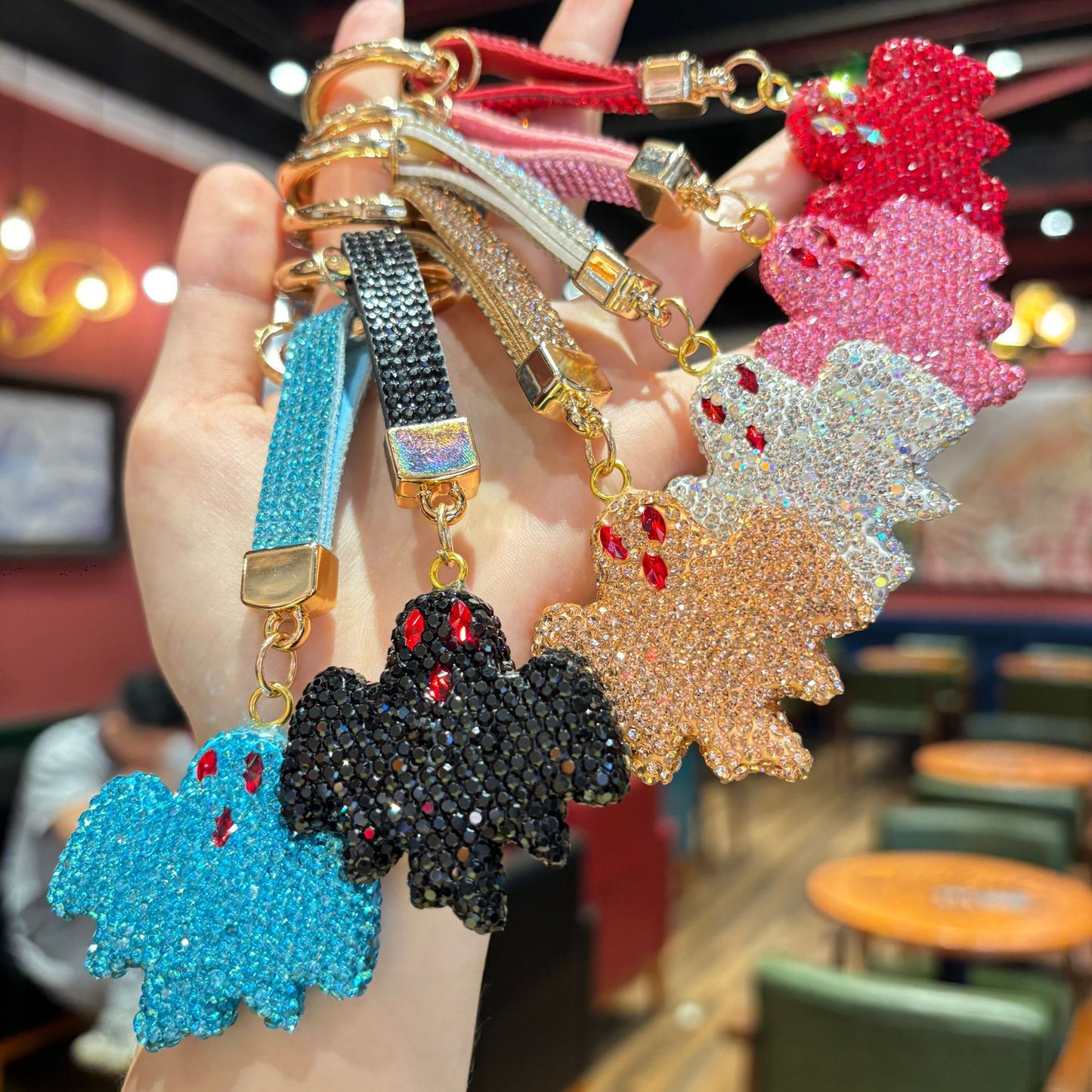 Double-Sided Diamond Keychain