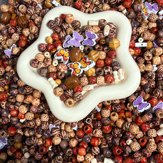 wooden beads mix for phonechain,car hanger,keychain,pen