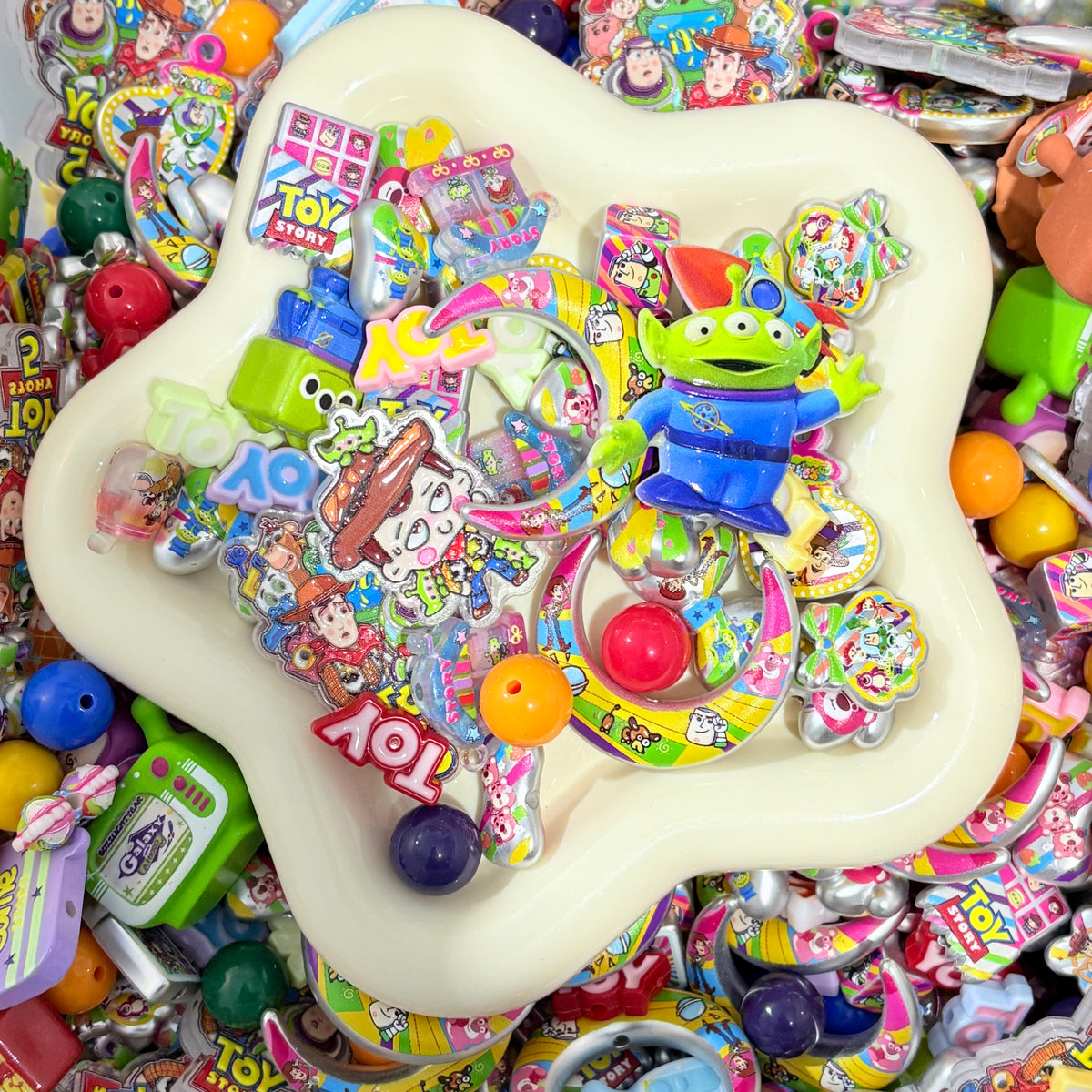 Themed Acrylic Mixed Beads